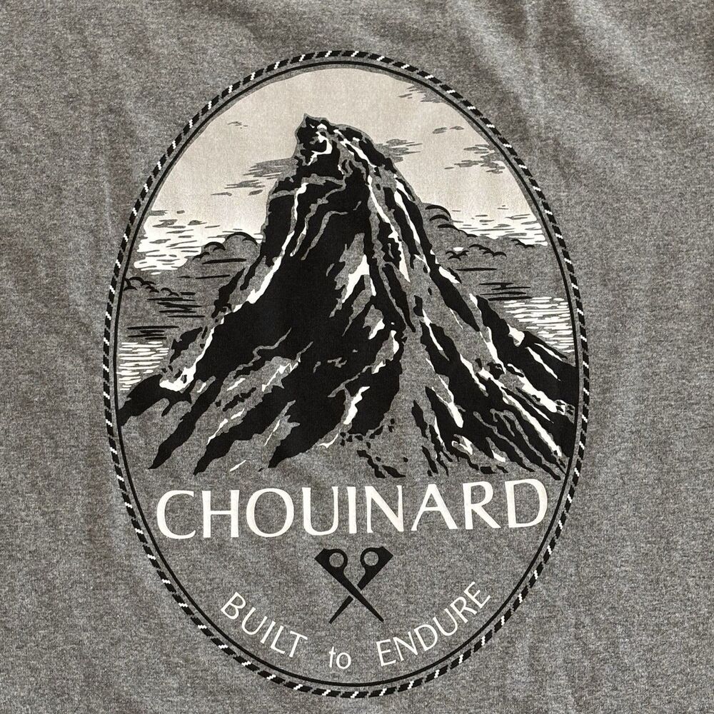 Patagonia Responsibiltee Shirt Chouinard Crest Pocket Mens‎ Small Grey Outdoors